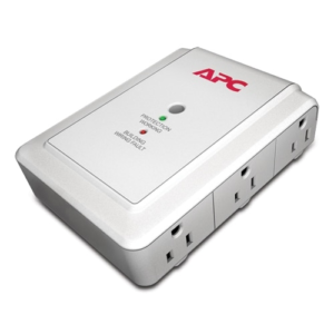 APC Surge Arrest Essential Surge Protector AC 230V 8OutPut Connectors White