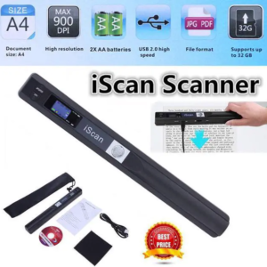 Autens Portable Handheld Scanner Included 16G SD Card-Wand Scanner A4 Documents Up to 900DP