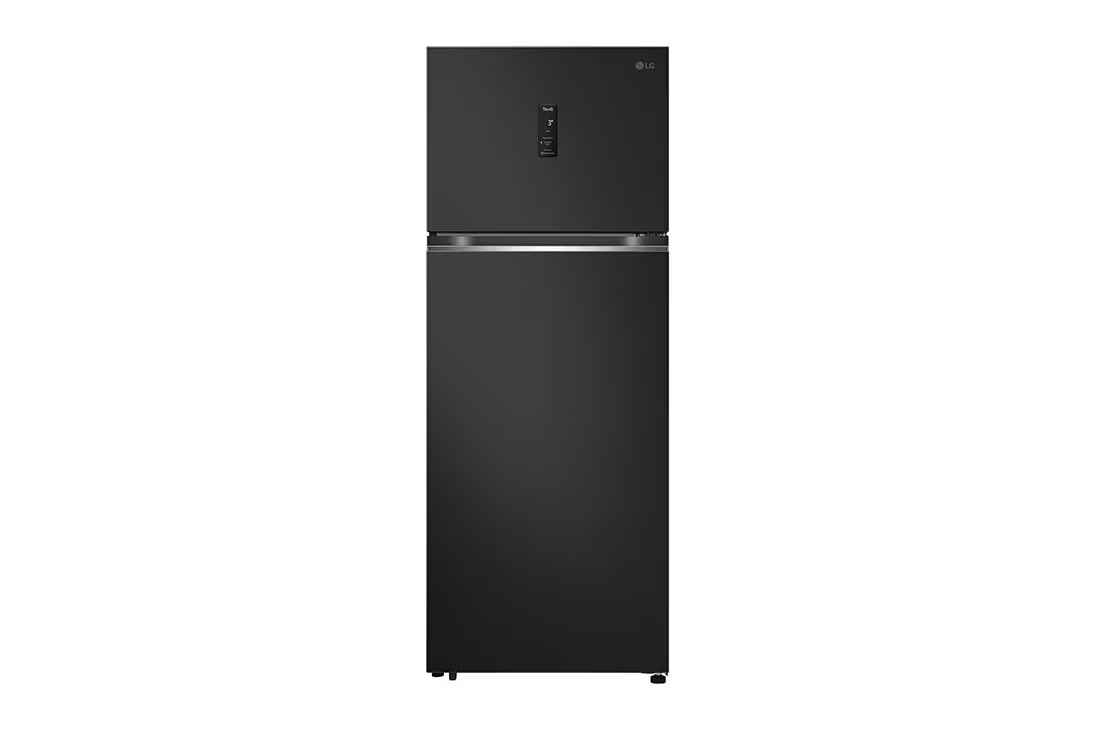 LG 473L REFRIGERATOR - TOP FREEZER GN-F452PFAQ - Top Freezer Fridge in Essence Matt Black | Auto ice maker
