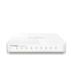 D-Link 8 Port 10/100/1000 Base-T Unmanaged Gigabit Switch