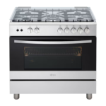 LG 5 GAS COOKER FA415RMA - 5 Cook Zones, Removable Door Glass, Rotissrie Grilling, Flame Failure Device