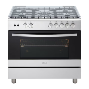 LG 5 GAS COOKER FA415RMA - 5 Cook Zones, Removable Door Glass, Rotissrie Grilling, Flame Failure Device