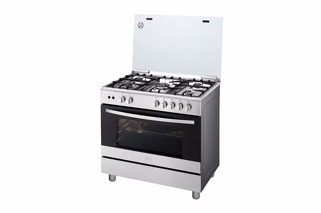 LG 5 GAS COOKER FA415RMA - 5 Cook Zones, Removable Door Glass, Rotissrie Grilling, Flame Failure Device - Image 11