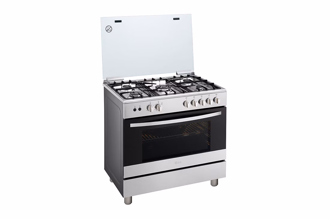 LG 5 GAS COOKER FA415RMA - 5 Cook Zones, Removable Door Glass, Rotissrie Grilling, Flame Failure Device - Image 14