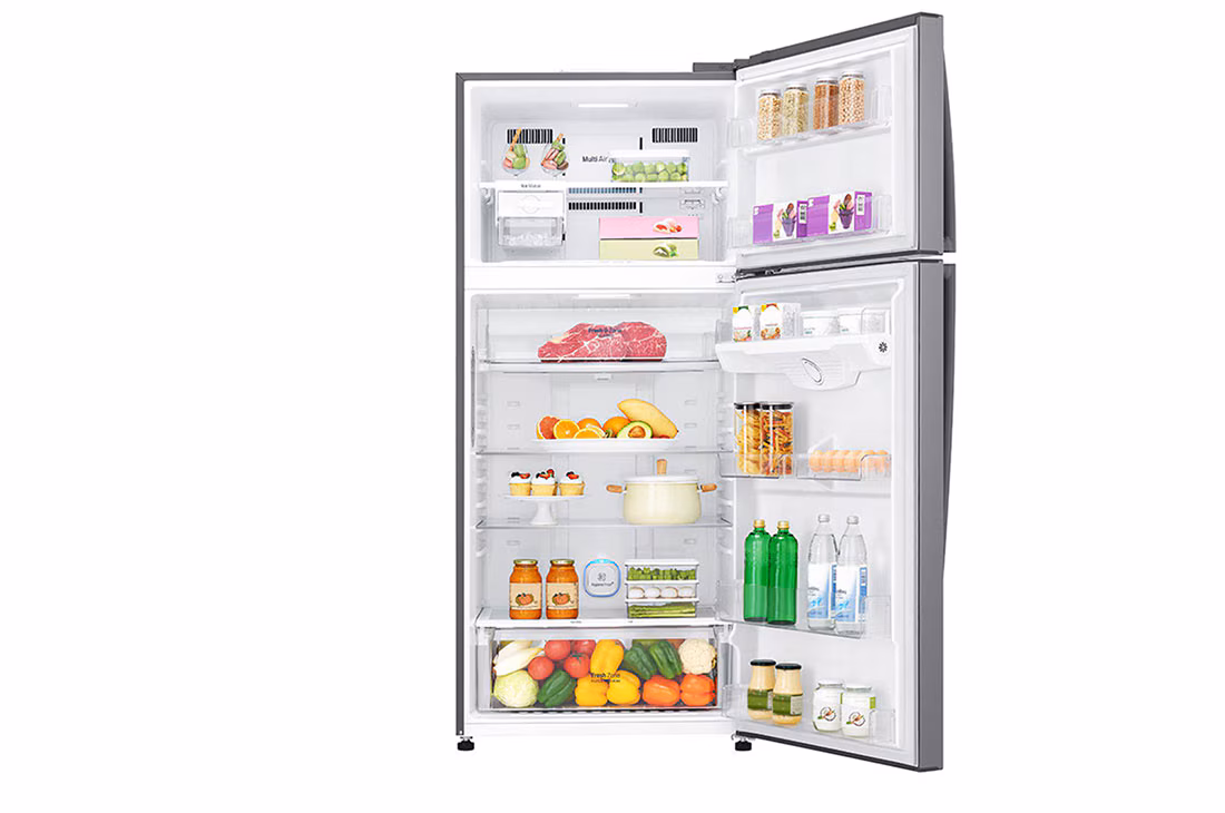 LG 506L REFRIGERATOR - TOP FREEZER GN-H722HLHM - Inverter Linear Compressor, Digital, Hygiene Fresh Filter, Door Cooling, Silver - Image 3