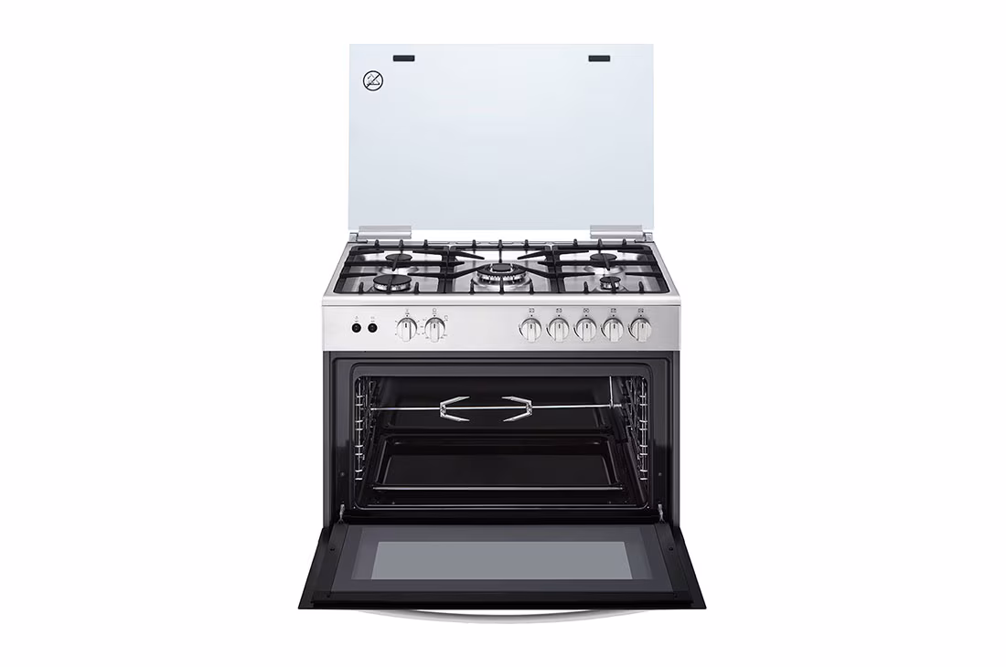 LG 5 GAS COOKER FA415RMA - 5 Cook Zones, Removable Door Glass, Rotissrie Grilling, Flame Failure Device - Image 4