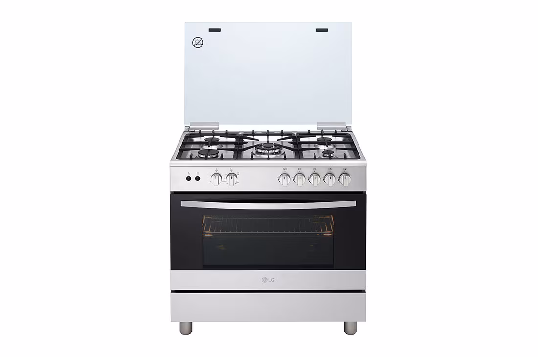 LG 5 GAS COOKER FA415RMA - 5 Cook Zones, Removable Door Glass, Rotissrie Grilling, Flame Failure Device - Image 6