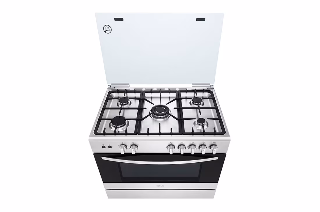 LG 5 GAS COOKER FA415RMA - 5 Cook Zones, Removable Door Glass, Rotissrie Grilling, Flame Failure Device - Image 5