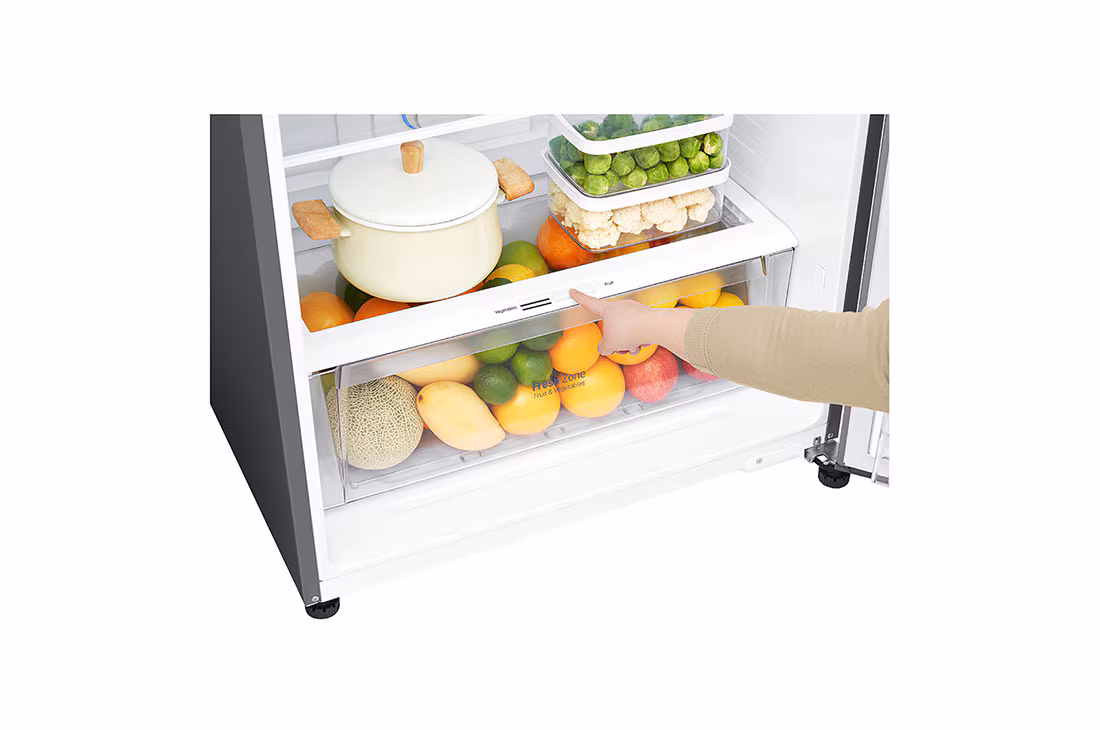 LG 506L REFRIGERATOR - TOP FREEZER GN-H722HLHM - Inverter Linear Compressor, Digital, Hygiene Fresh Filter, Door Cooling, Silver - Image 5