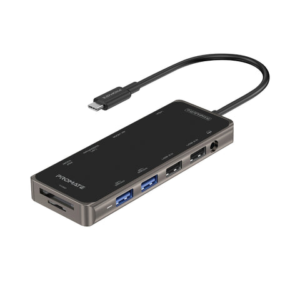 Promate Ultra-Fast Multiport USB-C Hub with 100W Power Delivery