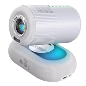 Promate 4K Compatible HD Wireless LCD Projector with Built-In Speaker & Ambient RGB light
