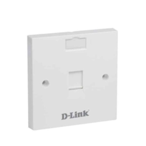Single Faceplate Accepts One Keystone Jack with Shutter & ID Plate 86×86 mm