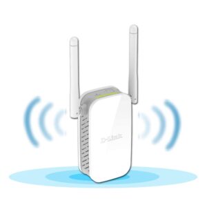 D-Link Wireless N300 Universal Range Extender, Wall Plug Design, 2 External Antennas with 1 RJ-45 Port