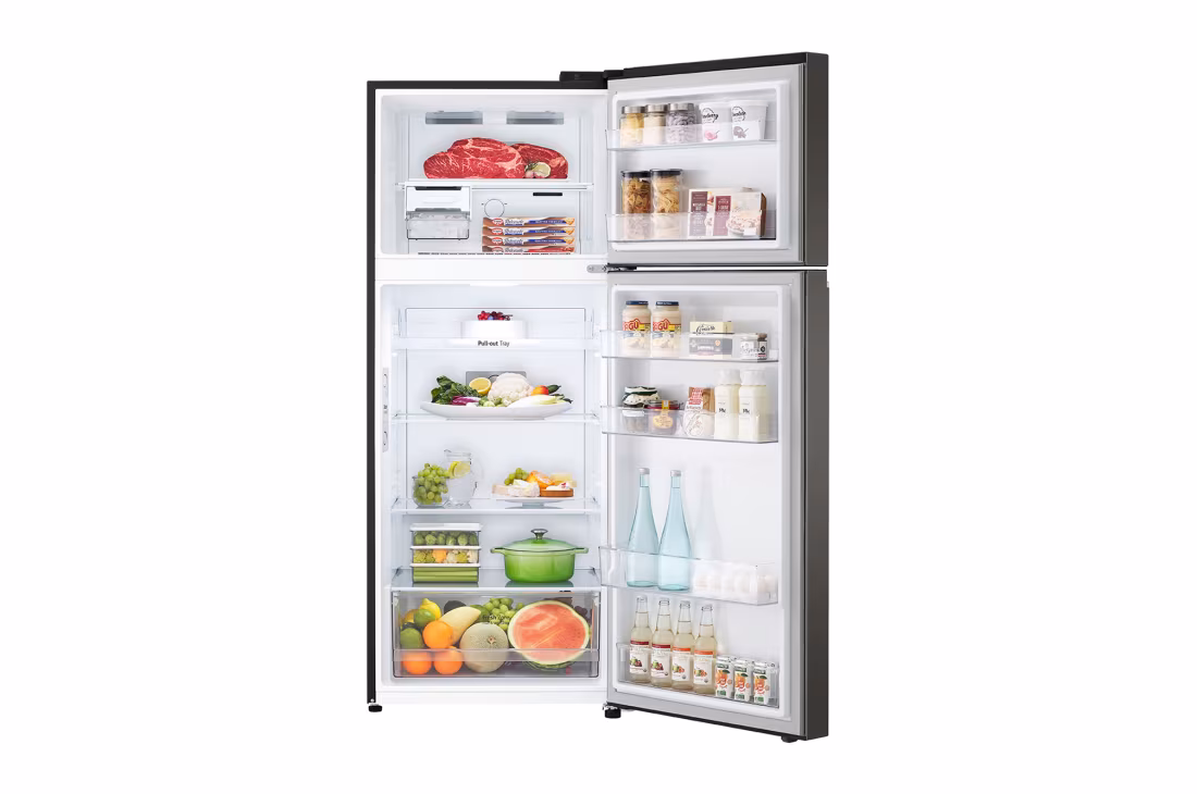 LG 395L REFRIGERATOR - TOP FREEZER GN-B392PXGB - Smart Inverter Compressor, Stylish & Efficient, Linear, Door Cooling, Multi Airflow, Black - Image 8