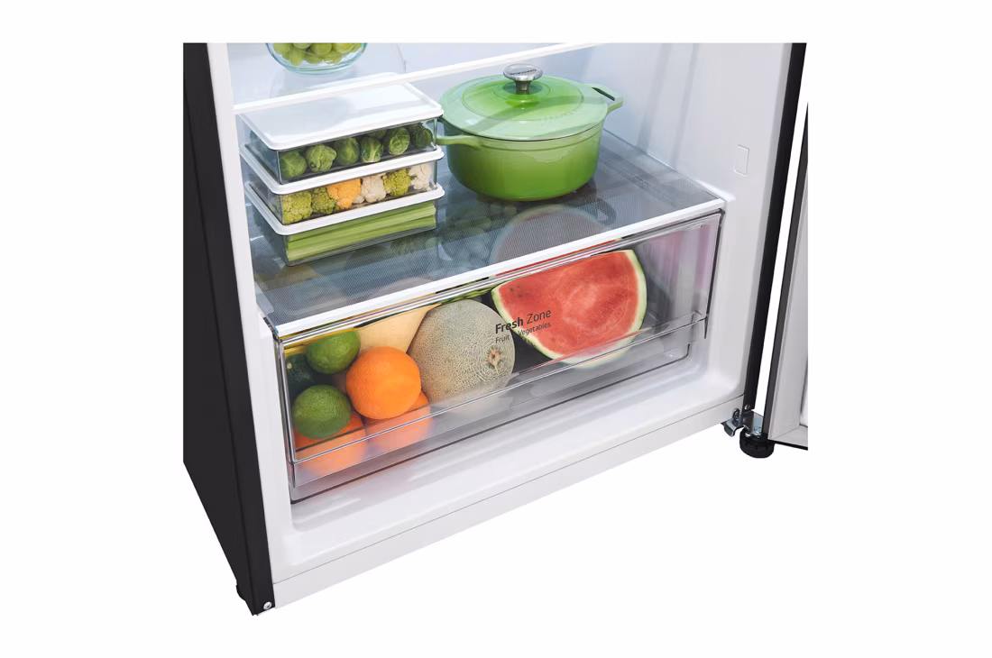 LG 395L REFRIGERATOR - TOP FREEZER GN-B392PXGB - Smart Inverter Compressor, Stylish & Efficient, Linear, Door Cooling, Multi Airflow, Black - Image 7