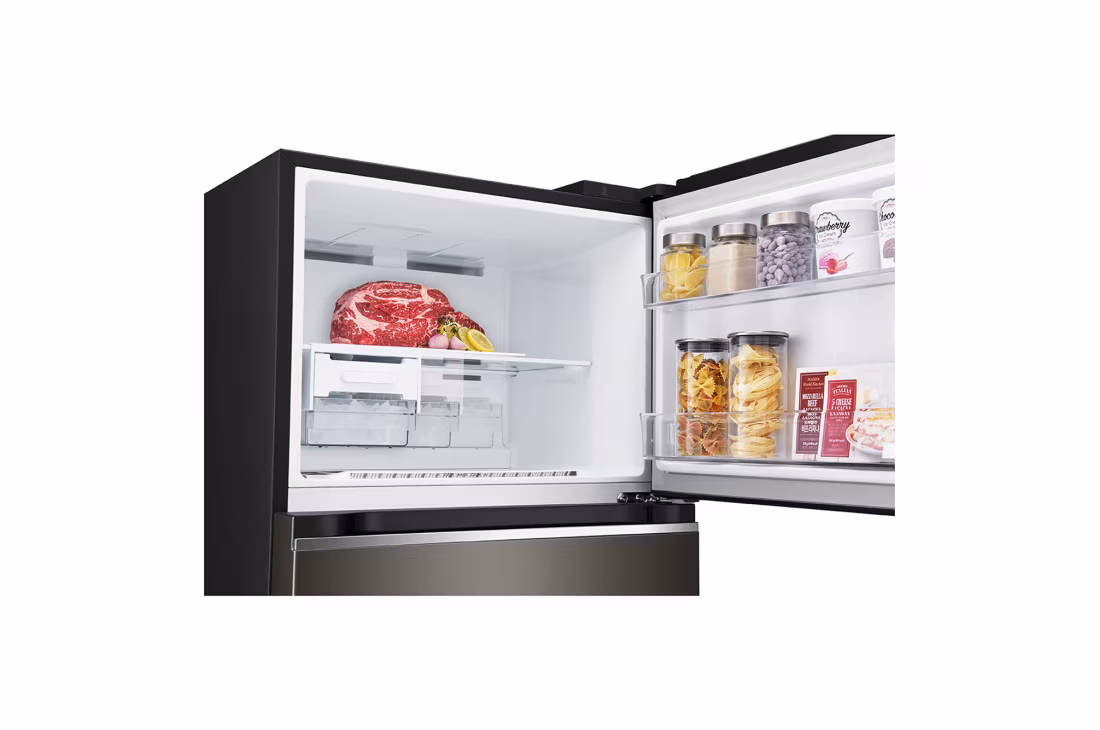 LG 395L REFRIGERATOR - TOP FREEZER GN-B392PXGB - Smart Inverter Compressor, Stylish & Efficient, Linear, Door Cooling, Multi Airflow, Black - Image 6