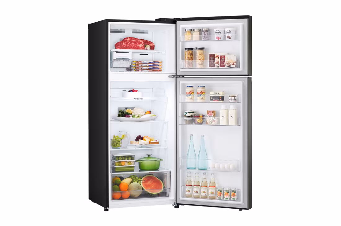 LG 395L REFRIGERATOR - TOP FREEZER GN-B392PXGB - Smart Inverter Compressor, Stylish & Efficient, Linear, Door Cooling, Multi Airflow, Black - Image 2