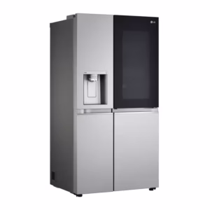 LG 668L REFRIGERATOR - SIDE BY SIDE WITH WATER DISPENSER GC-X257CSEW - Side-By-Side Refrigerator with Water Dispenser, Knock Twice, Silver