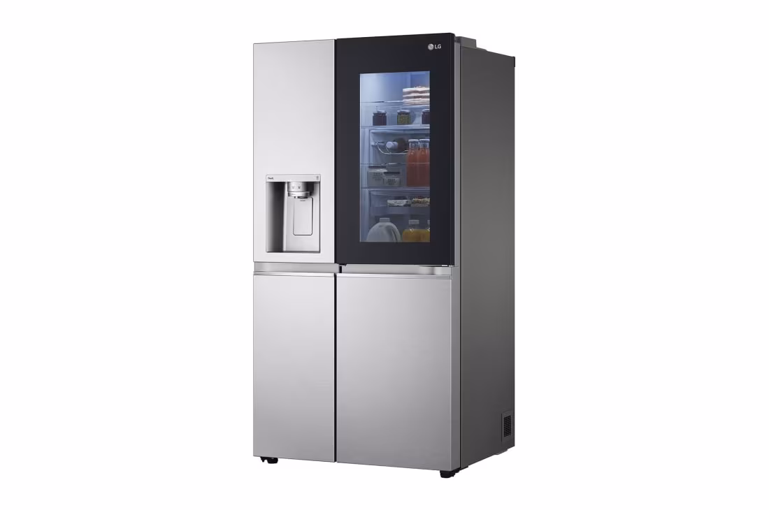 LG 668L REFRIGERATOR - SIDE BY SIDE WITH WATER DISPENSER GC-X257CSEW - Side-By-Side Refrigerator with Water Dispenser, Knock Twice, Silver - Image 9