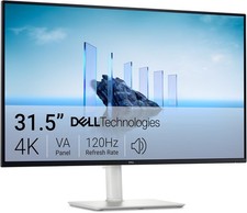 Dell S3225QS Monitor 31.5 Inches 4K UHD AMD FreeSyn Silver