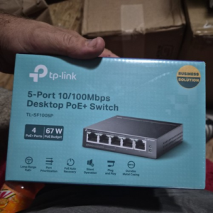 TP-Link TL-SF1005P – 5 Port 10/100 Mbps Desktop Switch with 4-Port PoE