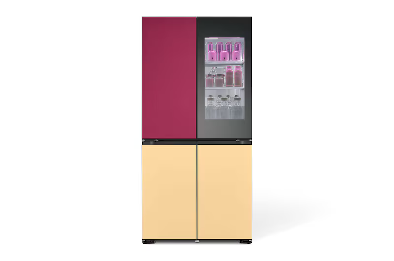 LG 617L MOODUP GMV960NNME - 617L MoodUP™ Multi-Door Fridge Freezer, Colour Changing LED