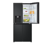 LG 687L REFRIGERATOR - SIDE BY SIDE WITH WATER DISPENSER GC-J287SQUV - Side-By-Side Refrigerator with Water Dispenser, Matte Black