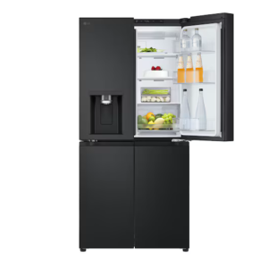 LG 687L REFRIGERATOR - SIDE BY SIDE WITH WATER DISPENSER GC-J287SQUV - Side-By-Side Refrigerator with Water Dispenser, Matte Black