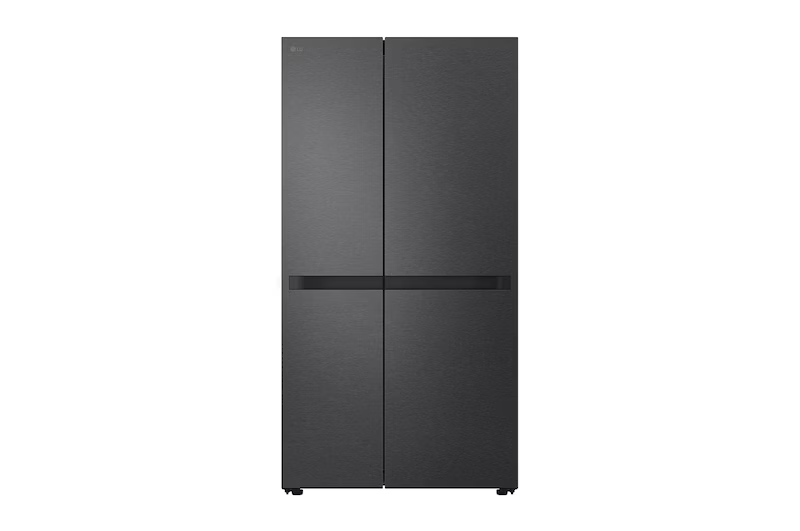 LG 674L REFRIGERATOR - NORMAL SIDE BY SIDE GC-B257KQJW - Side-by-Side Refrigerator with Multi Air Flow, Multi Digital Sensors, Smart Diagnosis™, Matte Black Finish
