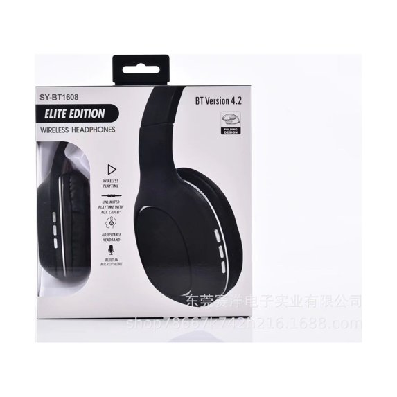 Bluetooth V5.0 Lightweight Over Ear Headset with Microphone