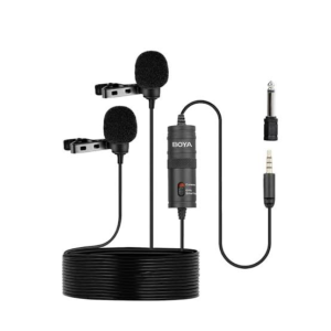Boya Dual Omni Directional Lavalier Microphone