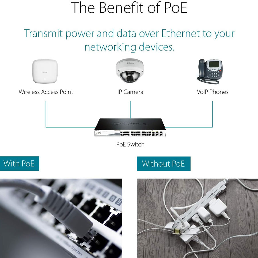 D-Link 8 PORT 10/100/100 Mbps POE Easy Smart Green Switch - Image 4