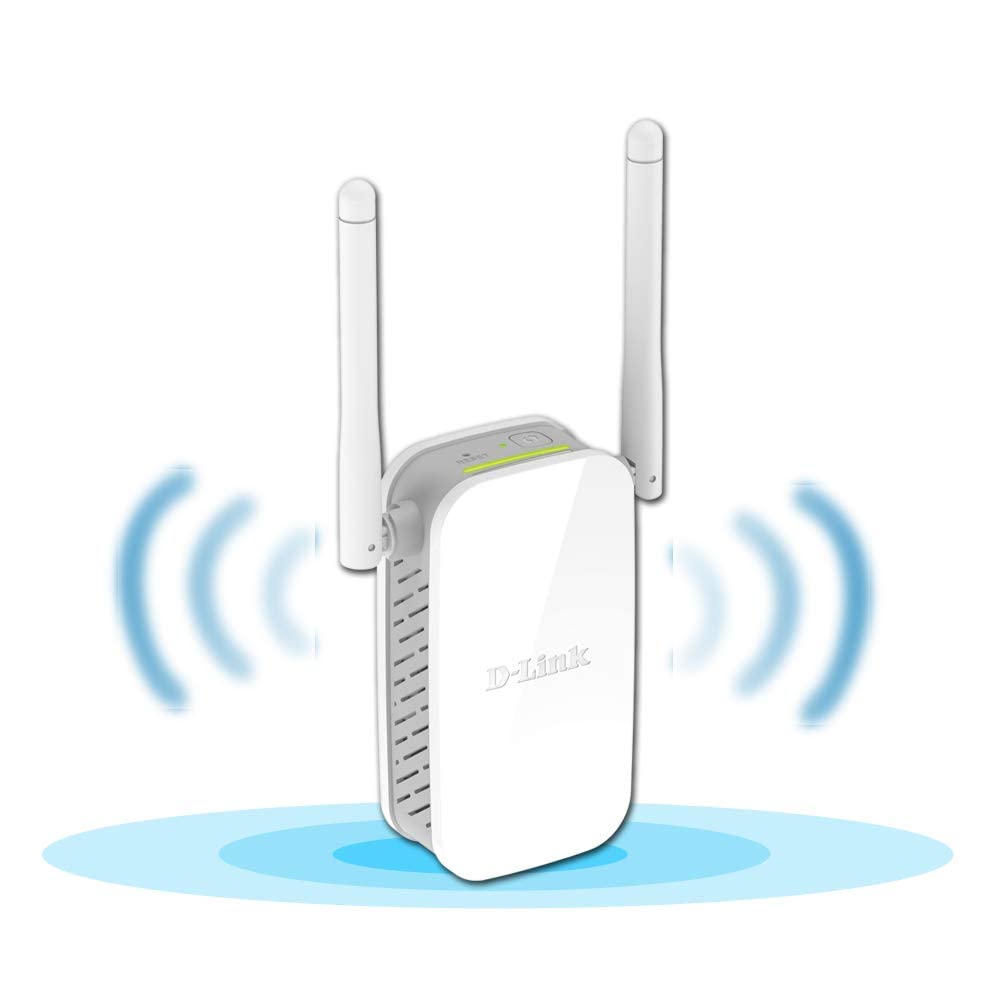 D-Link Wireless N300 Universal Range Extender, Wall Plug Design, 2 External Antennas with 1 RJ-45 Port