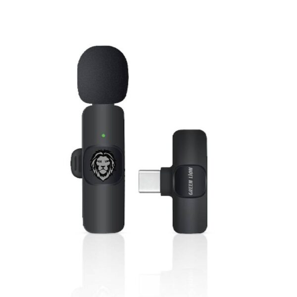 Green Lion Solo Wireless Microphone 3 Plugs 60mAh Black - Image 3