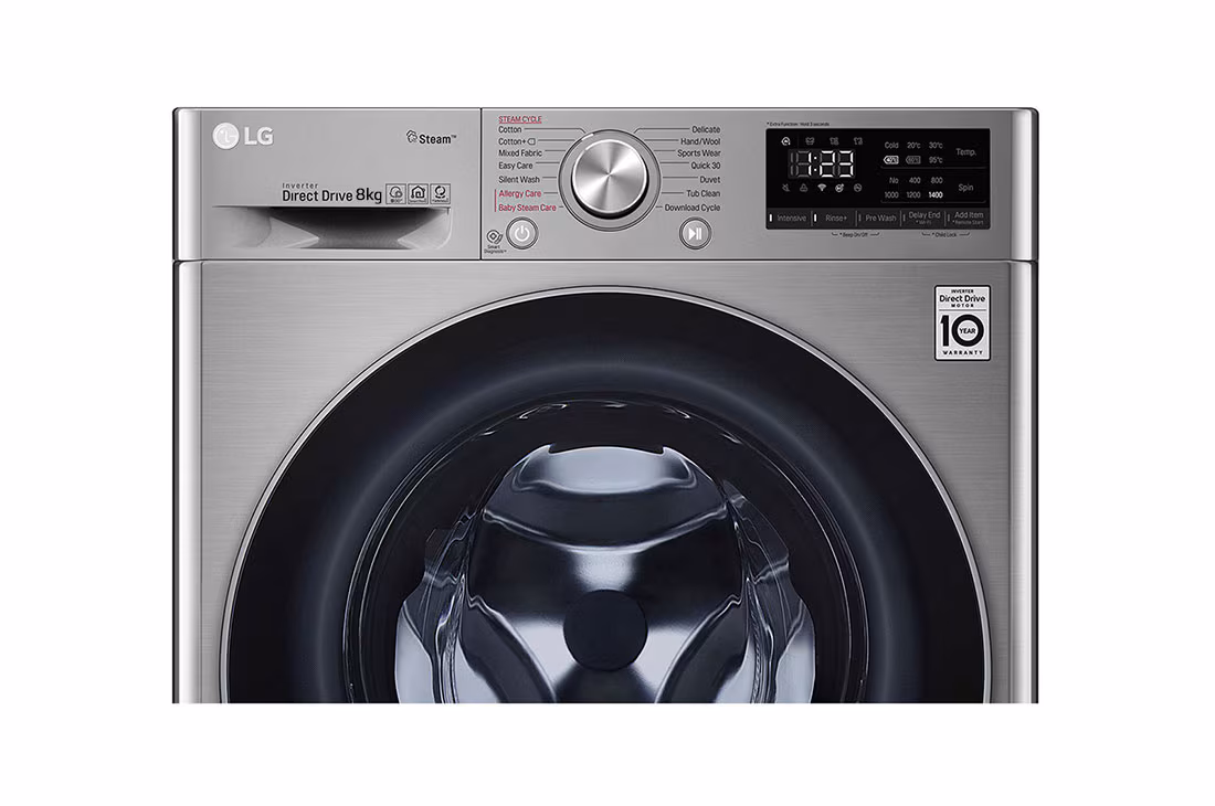 LG 8KG FRONT LOAD WASHING MACHINES - F2Y1TYP6J - Image 9