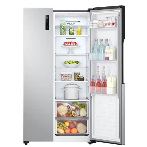 LG 519L REFRIGERATOR - NORMAL SIDE BY SIDE GCFB507PQAM - Side-By-Side Refrigerator, Smart Inverter Compressor, Multi Air flow, Silver - Image 5