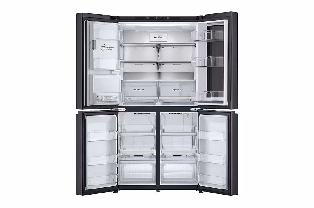 LG REFRIGERATOR - SIDE BY SIDE WITH WATER DISPENSER GC-X24FFCAB - Image 4