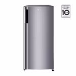 LG 169L REFRIGERATOR - 1 DOOR GN-Y201SLS - Direct cooling, low voltage stabilizer(110v - 290v), Freezer Compartment, Two Wire Shelves, Silver
