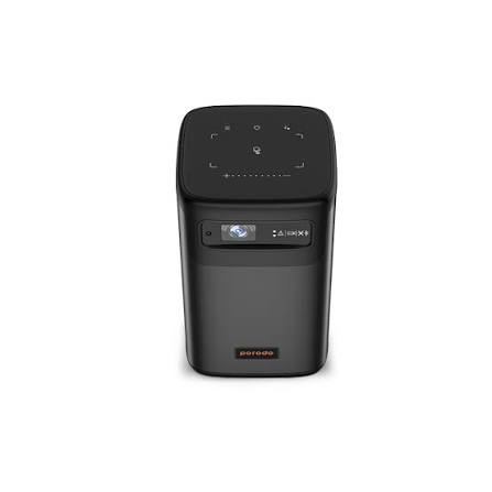 Porodo Android 9.0 960*540P DLP Portable Projector – Black - Image 2