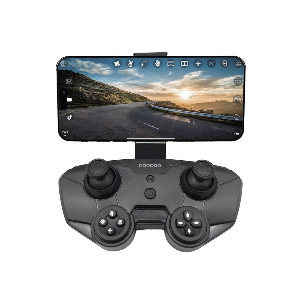 Porodo R/C Folding Drone With Brushless Motor and Infrared Obstacle Avoidance – Black - Image 4