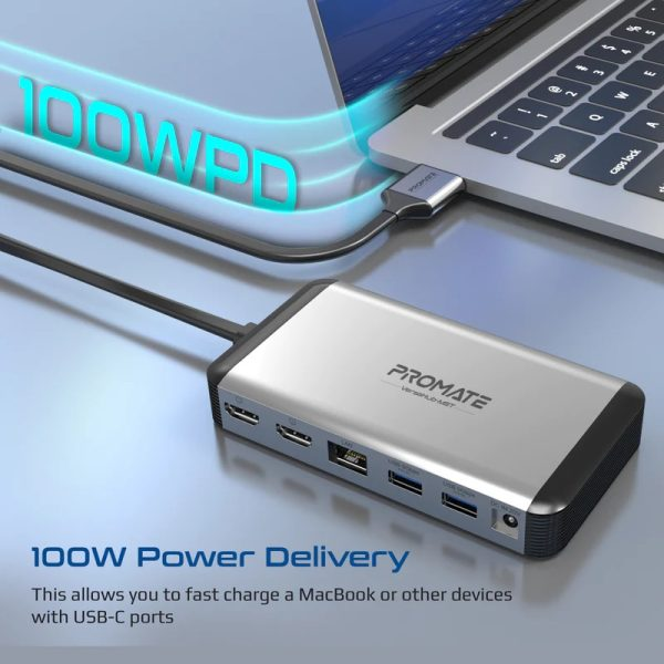 Promate 12-in-1 MST USB-C Hub with 100W Power Delivery - Image 2