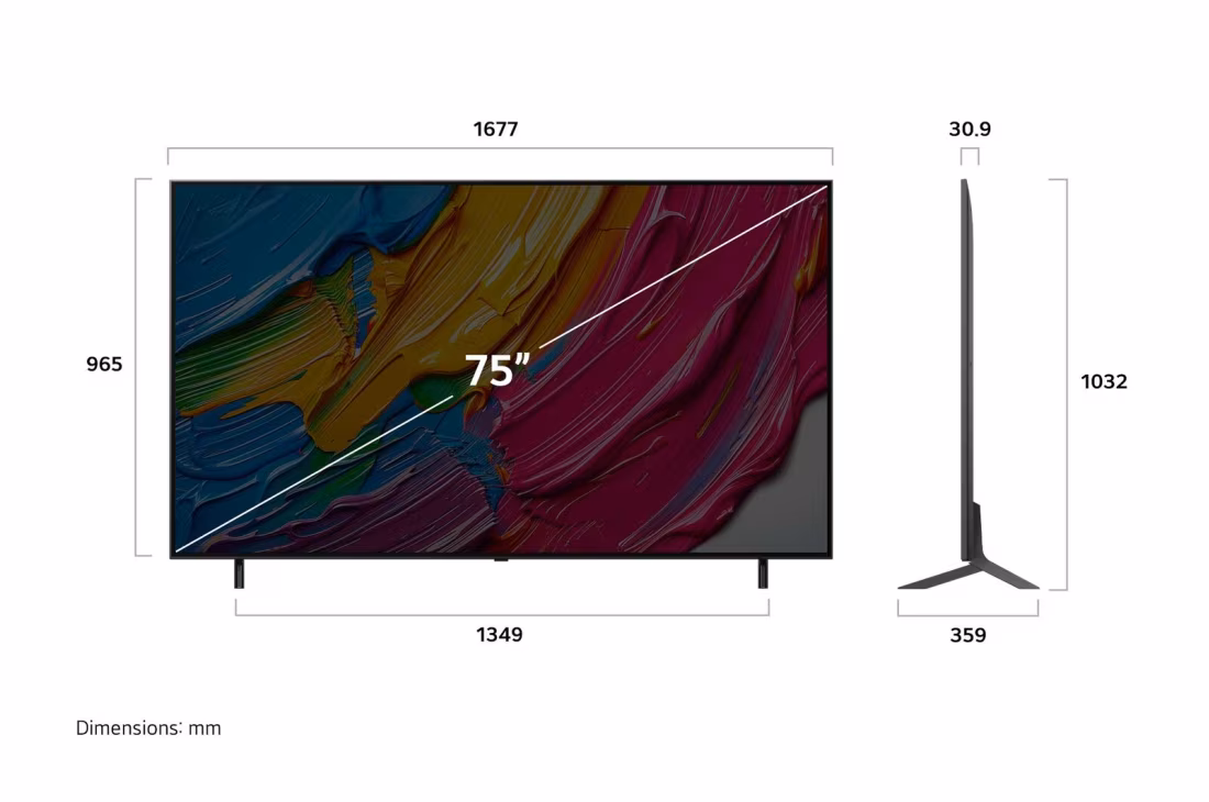 LG 75" QNED 4K TV (75QNED80A) - Image 2