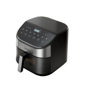 Midea 6L Digital Air Fryer MF-CY55WK with Viewing Window (Black)