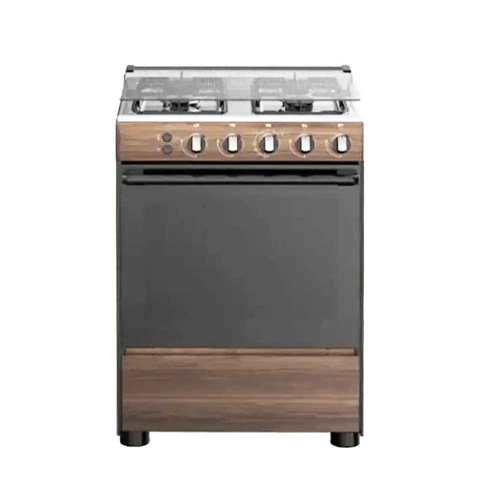Midea 4-Burner 60x60cm Gas Cooker 24TMG4G081-WD (Wood Grain Finish)