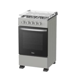 Midea 4-Burner Gas Cooker with Oven & Grill SP5055T082-SGH (Silver)