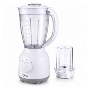 Midea 1.5L Glass Jug Table Blender MJ-BL40G1 (White)