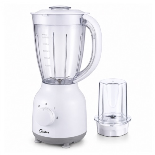 Midea 1.5L Glass Jug Table Blender MJ-BL40G1 (White)