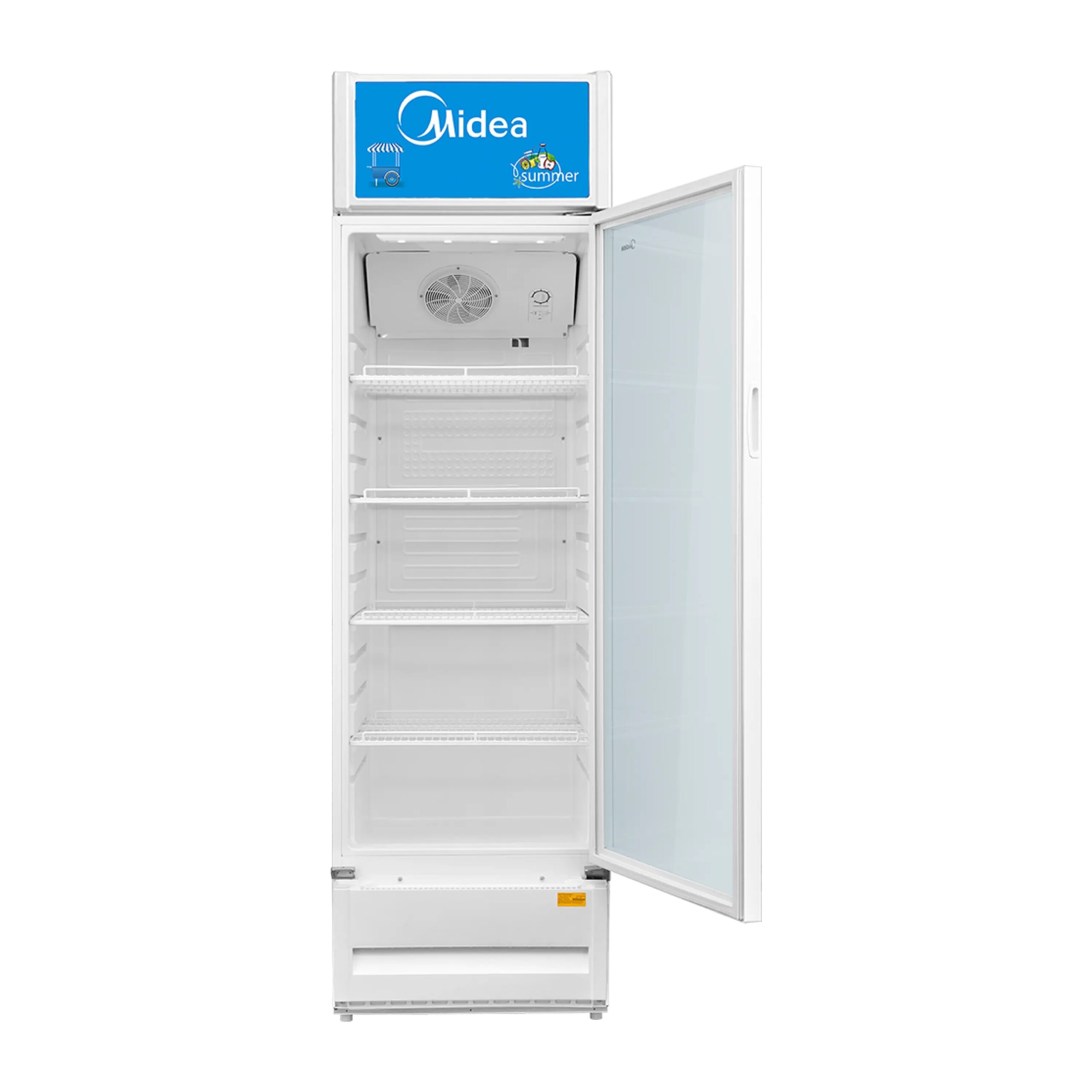 Midea 211L Commercial Single Door Display Beverage Cooler MDRZ302FZG21
